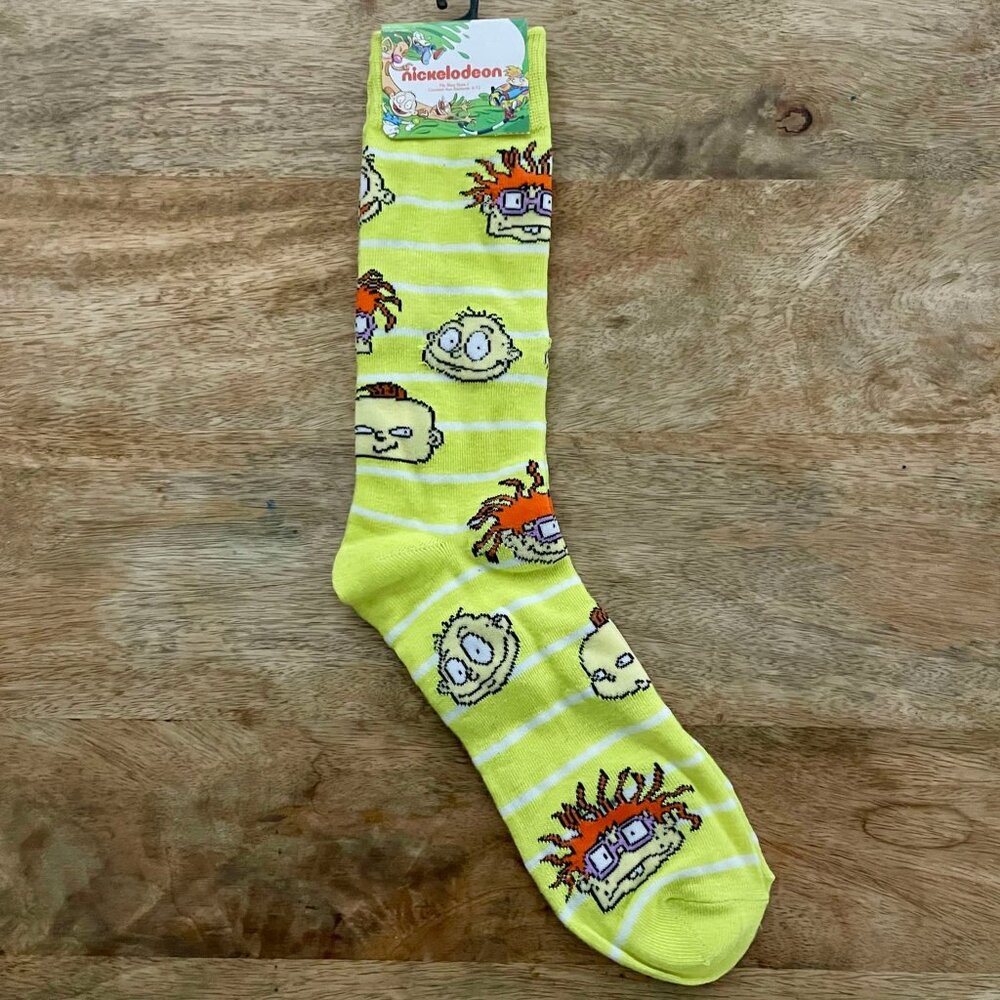 5/$20 NEW Adult Striped Rugrats Socks
